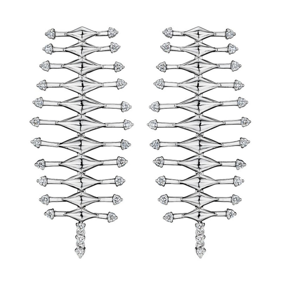 Earring Hueb | 18 Karat Luminus White Gold Earring