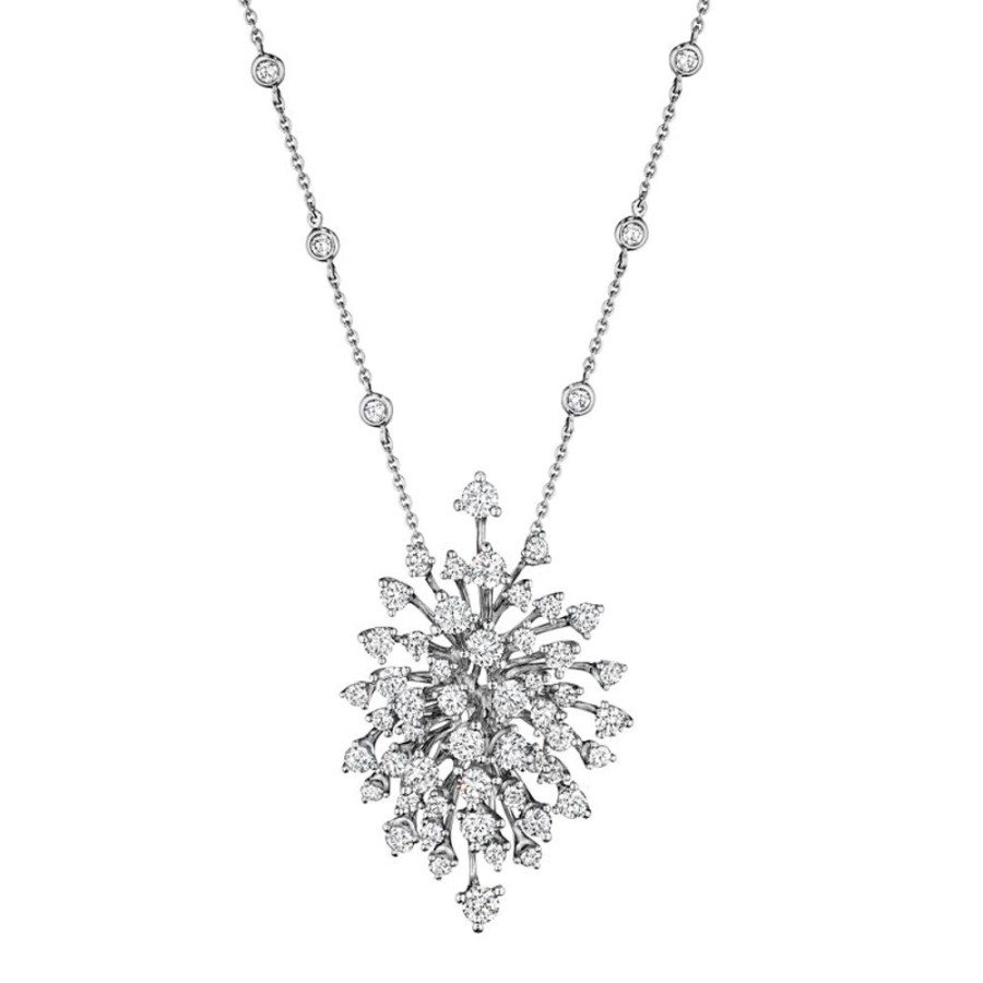 Necklace/Pendant Hueb | 18 Karat Luminus White Gold Necklace With Vs-Gh Diamonds