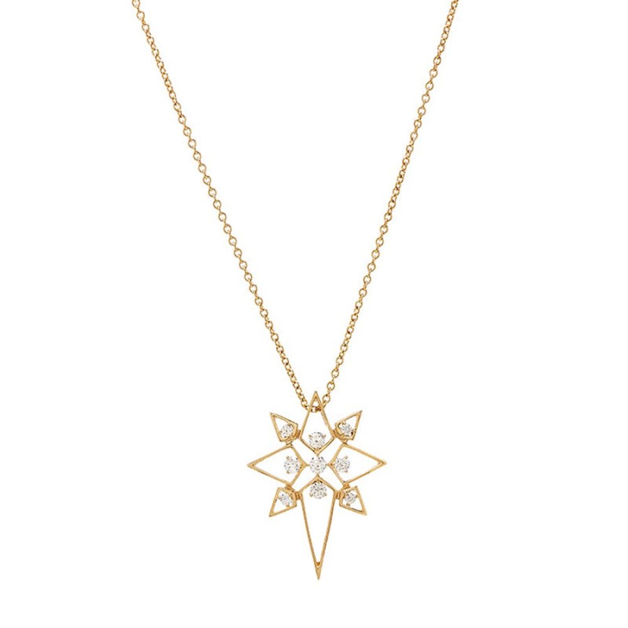 Necklace/Pendant Hueb | 18 Karat Estelar Yellow Gold Necklace With Vs-Gh Diamonds