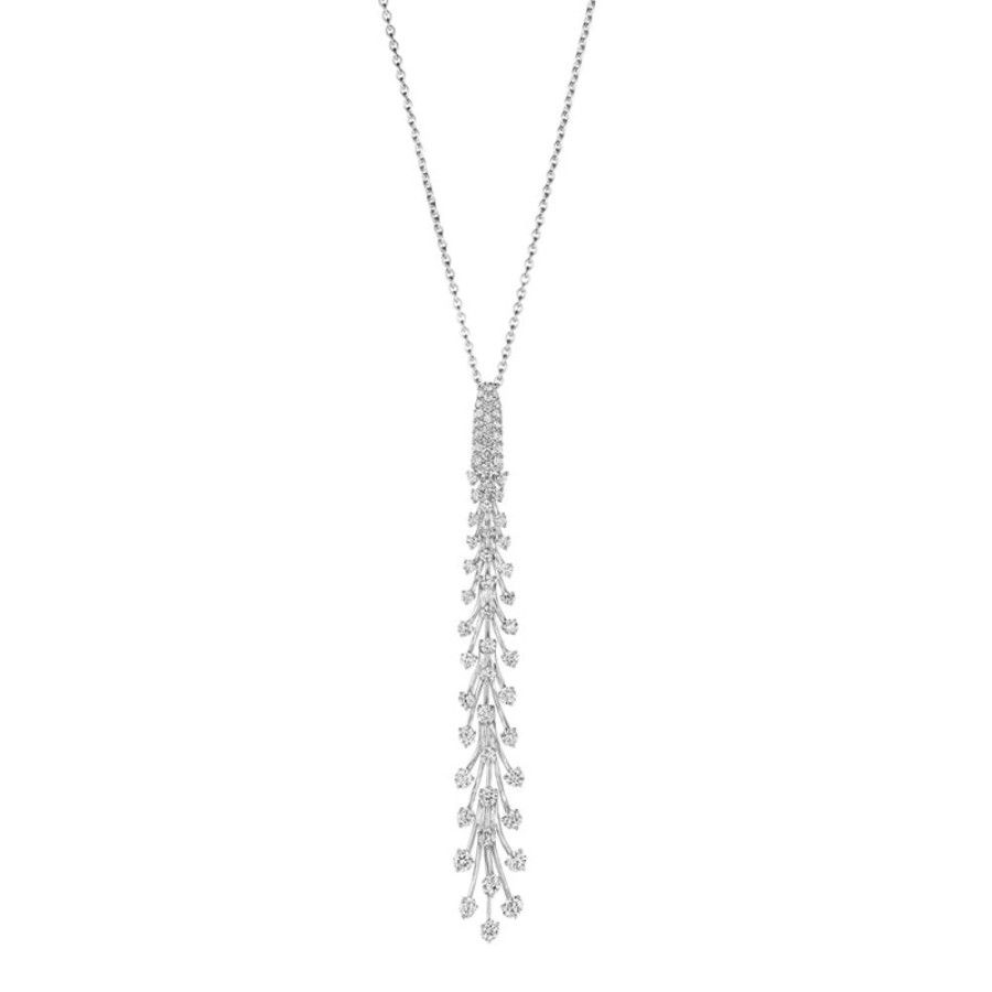 Necklace/Pendant Hueb | 18 Karat Luminus White Gold Necklace With Vs-Gh Diamonds