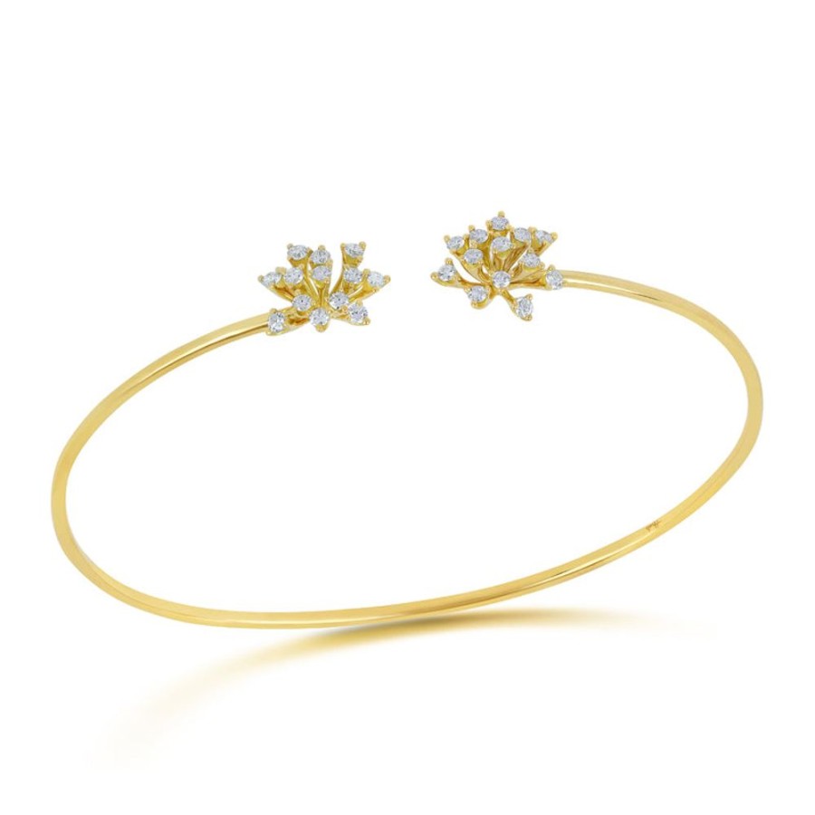 Bracelet/Bangle Hueb | 18 Karat Luminus Yellow Gold Bracelet/Bangle With Vs-Gh Diamonds