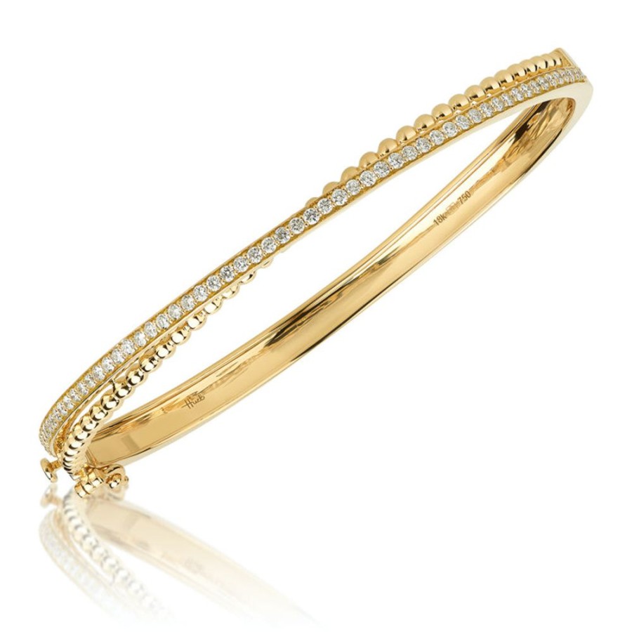 Bracelet/Bangle Hueb | 18 Karat Bubbles Yellow Gold Bracelet/Bangle With Vs-Gh Diamonds