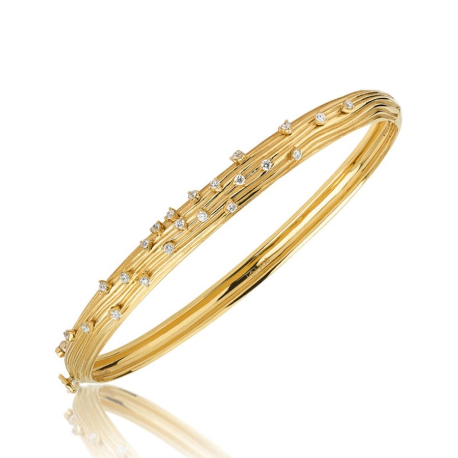 Bracelet/Bangle Hueb | 18 Karat Bahia Yellow Gold Bracelet/Bangle With Vs-Gh Diamonds