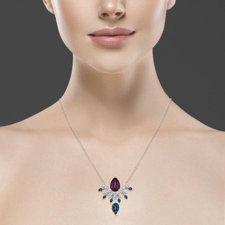 Necklace/Pendant Hueb | 18 Karat Amazonia (Cocar) White Gold Necklace With Vs-Gh Diamonds And