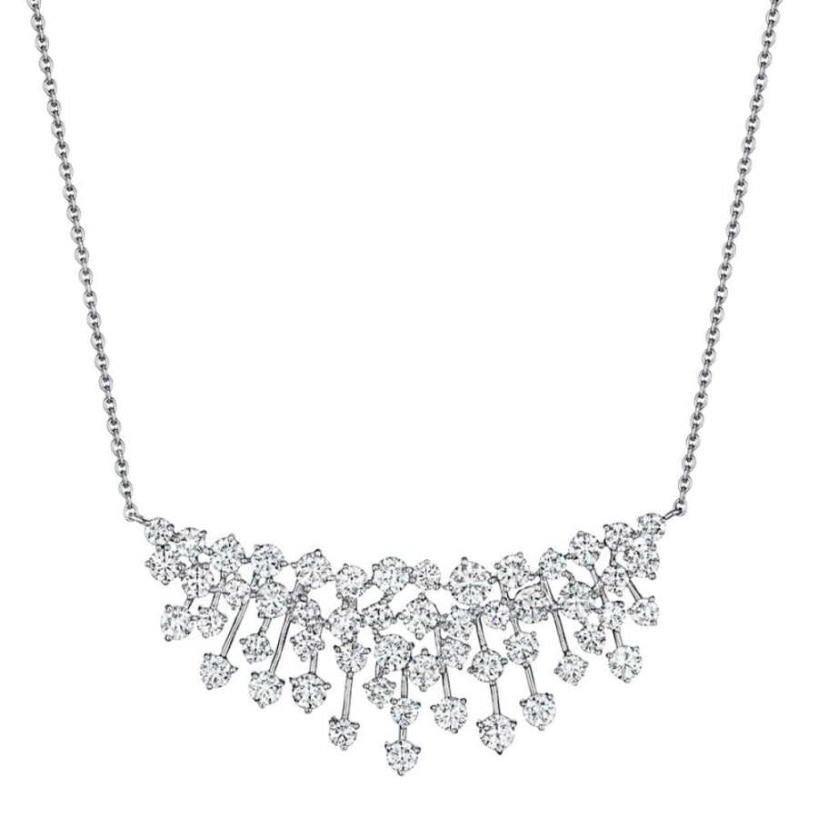 Necklace/Pendant Hueb | 18 Karat Luminus White Gold Necklace With Vs-Gh Diamonds