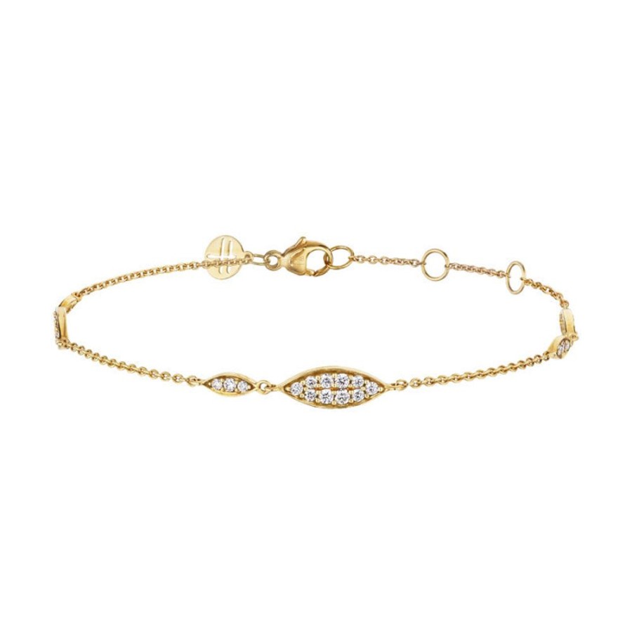 Bracelet/Bangle Hueb | 18 Karat Bestow Yellow Gold Bracelet/Bangle With Vs-Gh Diamonds