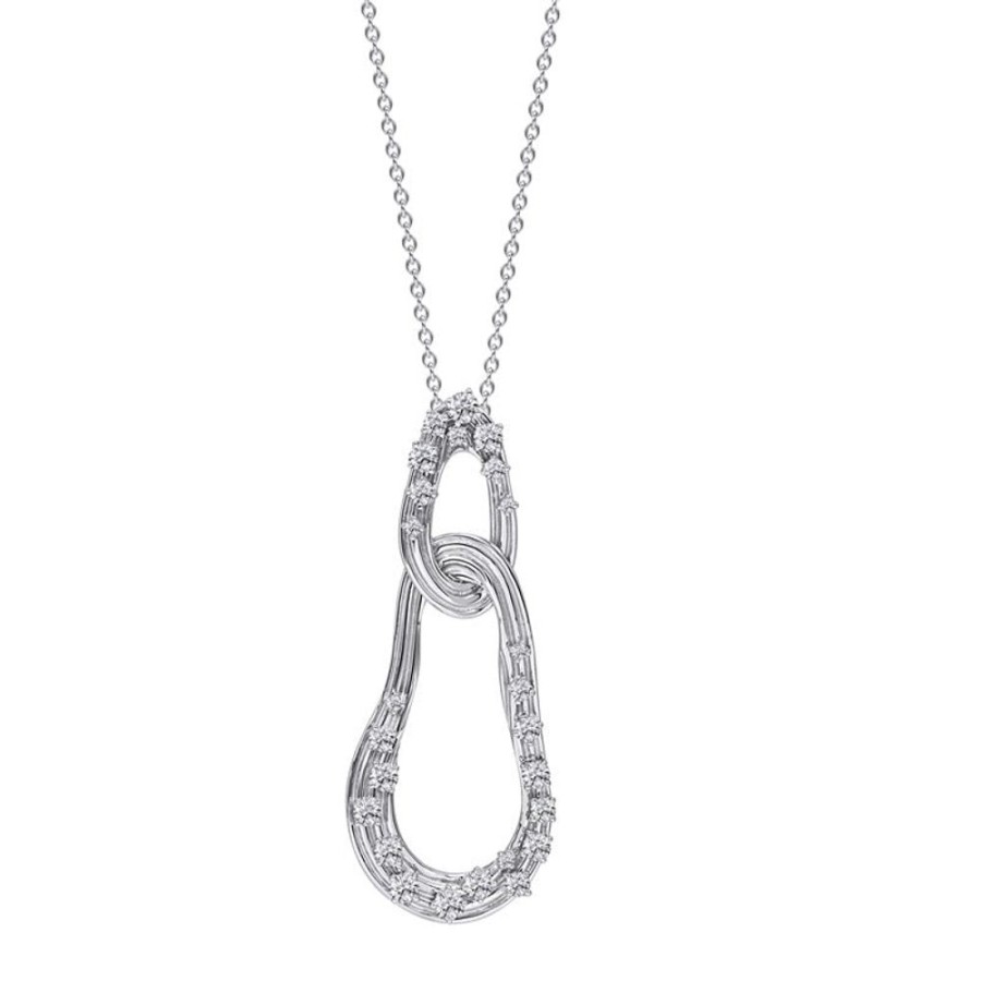 Necklace/Pendant Hueb | 18 Karat Bahia White Gold Necklace With Vs-Gh Diamonds