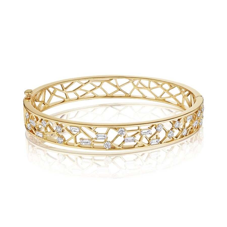 Bracelet/Bangle Hueb | 18 Karat Estelar Yellow Gold Bracelet/Bangle With Vs-Gh Diamonds