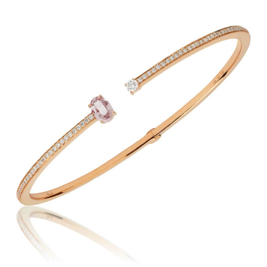 Bracelet/Bangle Hueb | 18 Karat Spectrum Pink Gold Bracelet/Bangle With Vs-Gh Diamonds And Ro