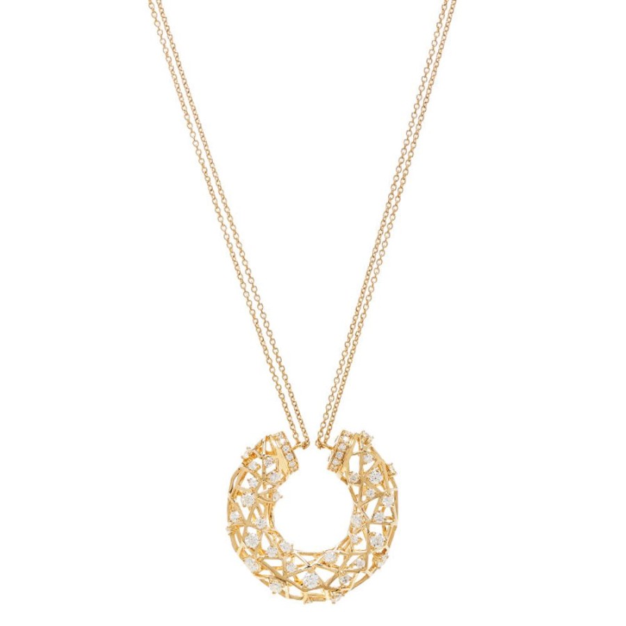 Necklace/Pendant Hueb | 18 Karat Estelar Yellow Gold Necklace With Vs-Gh Diamonds