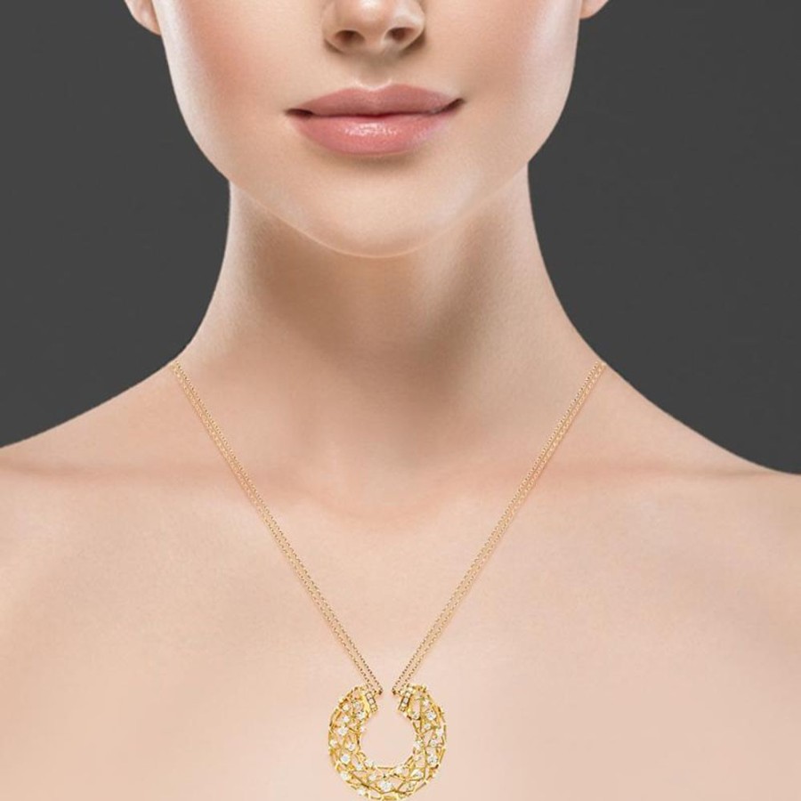 Necklace/Pendant Hueb | 18 Karat Estelar Yellow Gold Necklace With Vs-Gh Diamonds