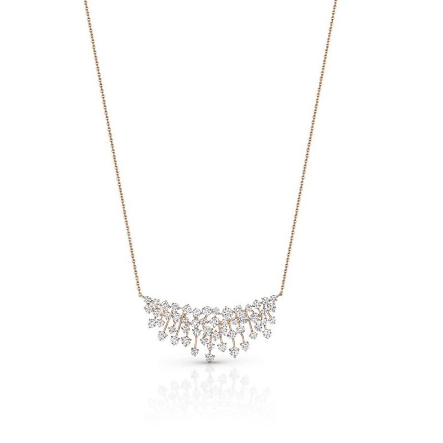 Necklace/Pendant Hueb | 18 Karat Luminus Pink Gold Necklace With Vs-Gh Diamonds