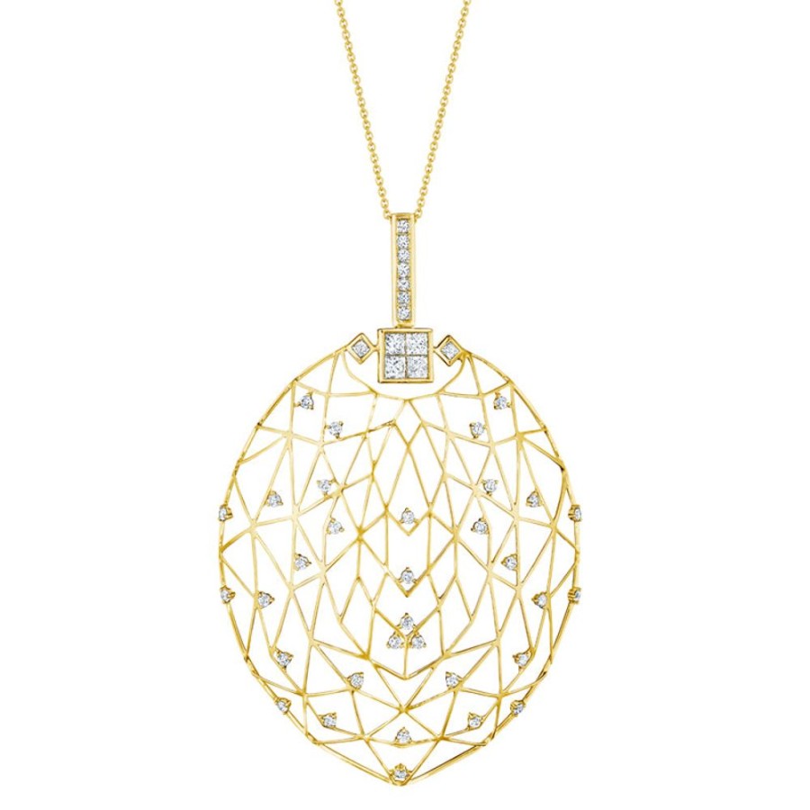 Necklace/Pendant Hueb | 18 Karat Estelar Yellow Gold Necklace With Vs-Gh Diamonds