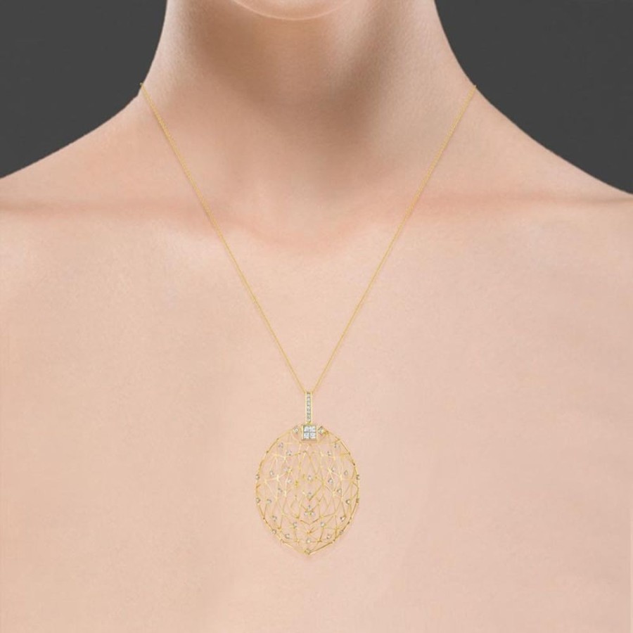 Necklace/Pendant Hueb | 18 Karat Estelar Yellow Gold Necklace With Vs-Gh Diamonds