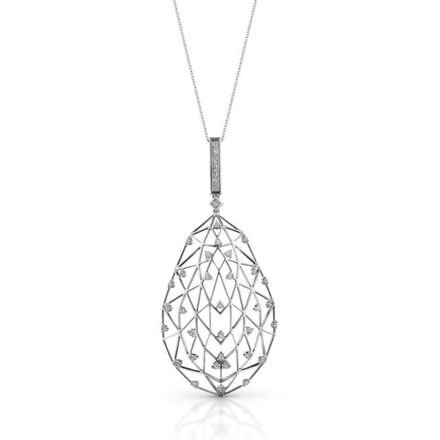 Necklace/Pendant Hueb | 18 Karat Estelar White Gold Necklace With Vs-Gh Diamonds