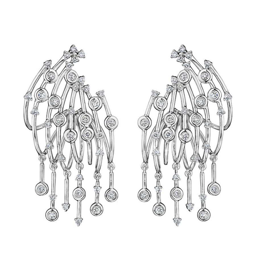 Earring Hueb | 18 Karat Luminus White Gold Earring