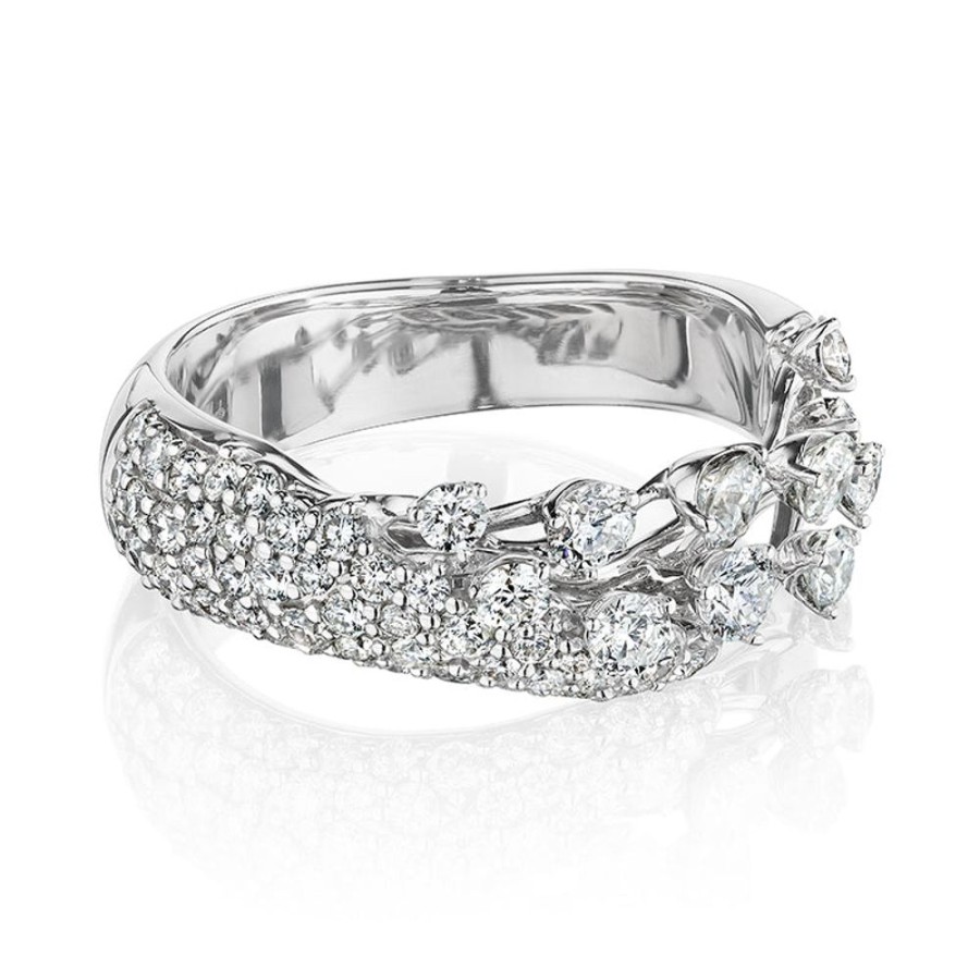 Ring Hueb | 18 Karat Luminus White Gold Ring With Vs-Gh Diamonds