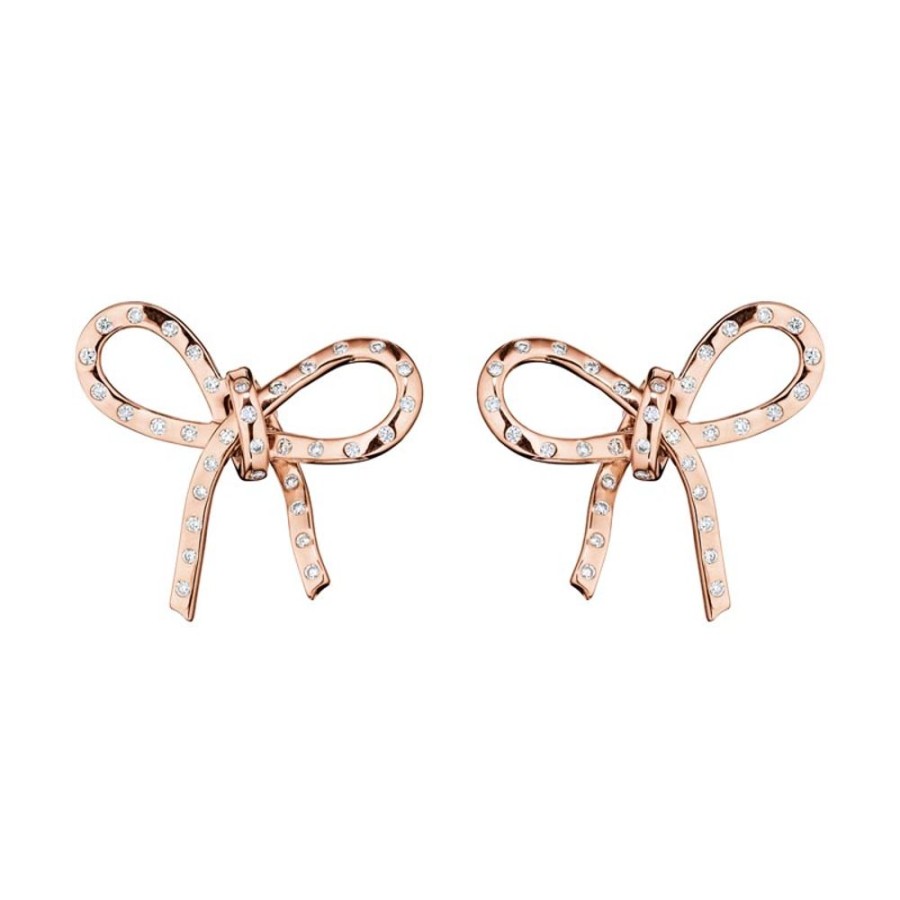 Earring Hueb | 18 Karat Romance Pink Gold Earring With Vs-Gh Diamonds