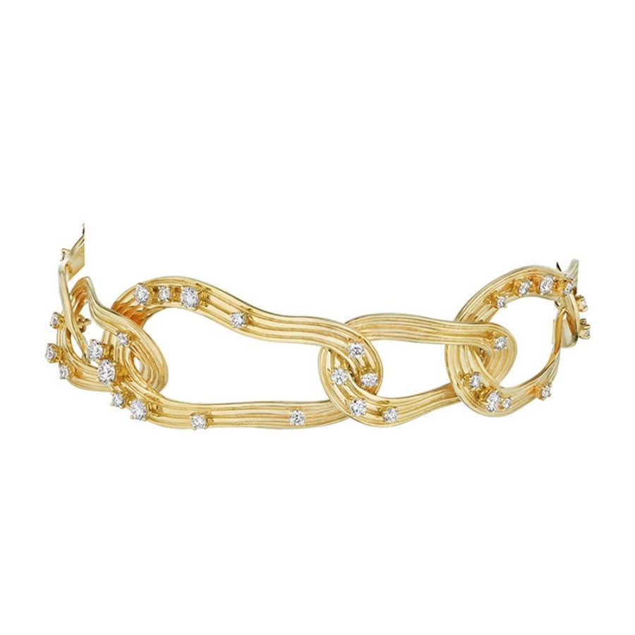 Bracelet/Bangle Hueb | 18 Karat Bahia Yellow Gold Bracelet/Bangle With Vs-Gh Diamonds