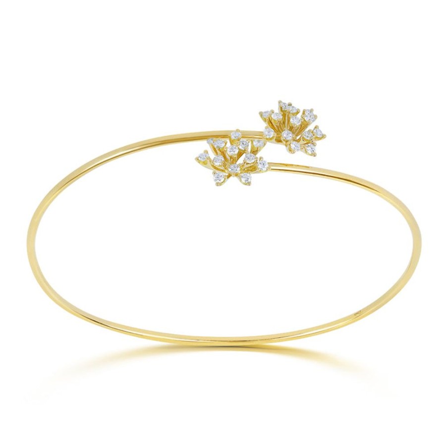 Bracelet/Bangle Hueb | 18 Karat Luminus Yellow Gold Bracelet/Bangle With Vs-Gh Diamonds