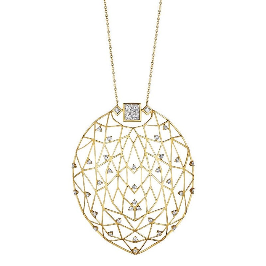 Necklace/Pendant Hueb | 18 Karat Estelar Yellow Gold Necklace With Vs-Gh Diamonds