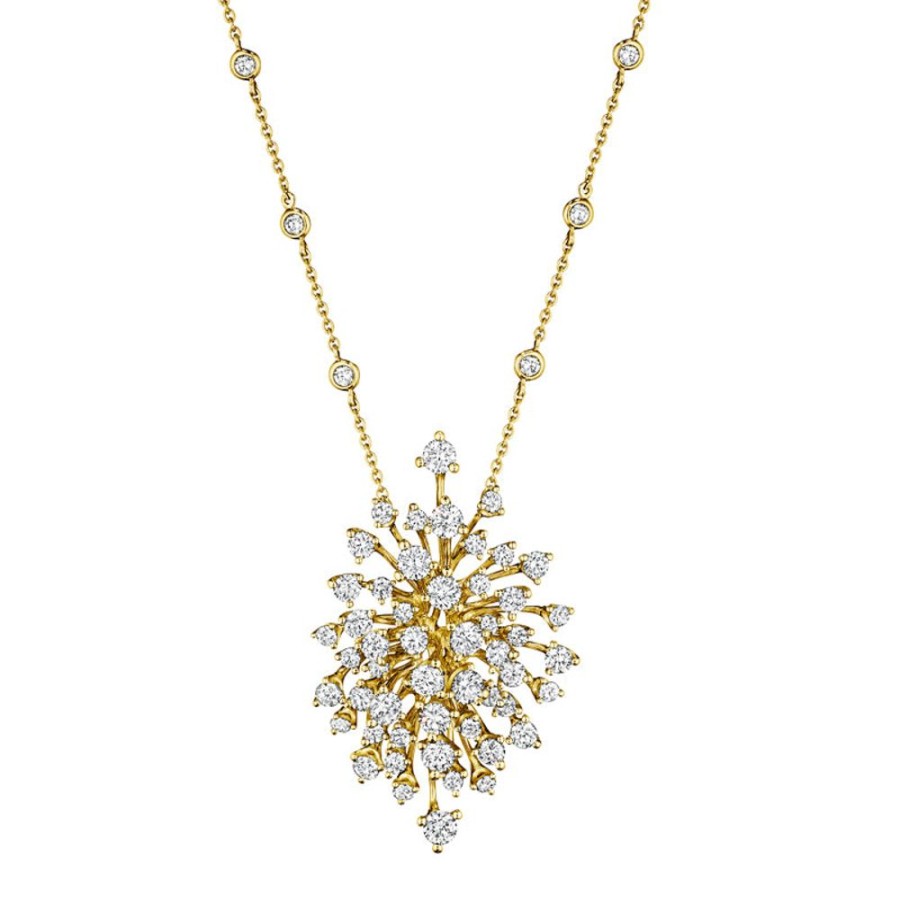 Necklace/Pendant Hueb | 18 Karat Luminus Yellow Gold Necklace With Vs-Gh Diamonds