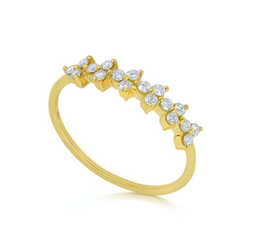 Ring Hueb | 18 Karat Reverie Yellow Gold Ring With Vs-Gh Diamonds