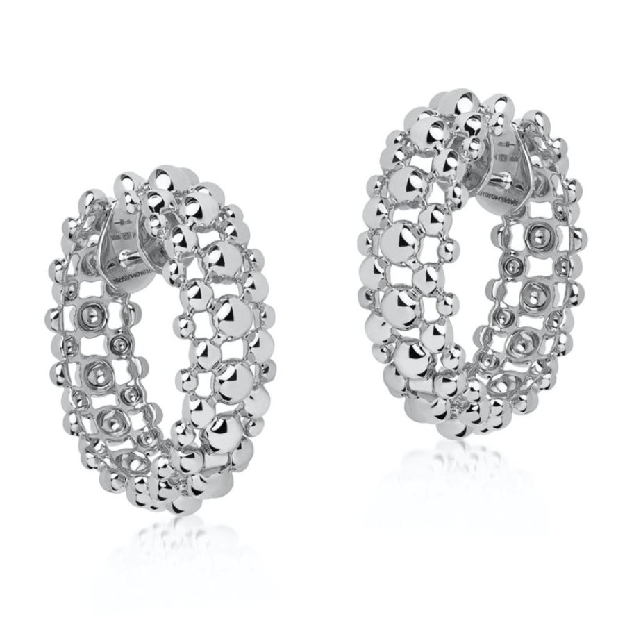 Earring Hueb | 18 Karat Bubbles White Gold Earring