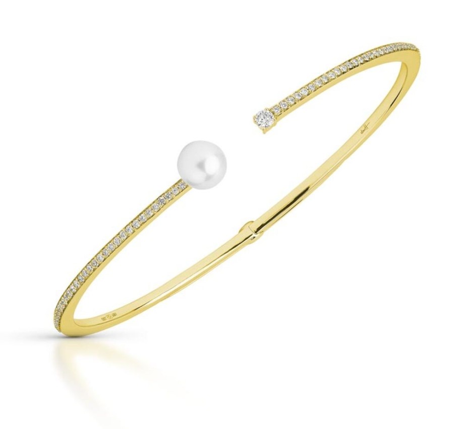 Bracelet/Bangle Hueb | 18 Karat Spectrum Yellow Gold Bracelet/Bangle With Vs-Gh Diamonds And