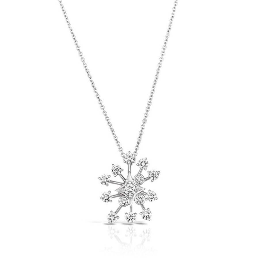 Necklace/Pendant Hueb | 18 Karat Luminus White Gold Necklace With Vs-Gh Diamonds