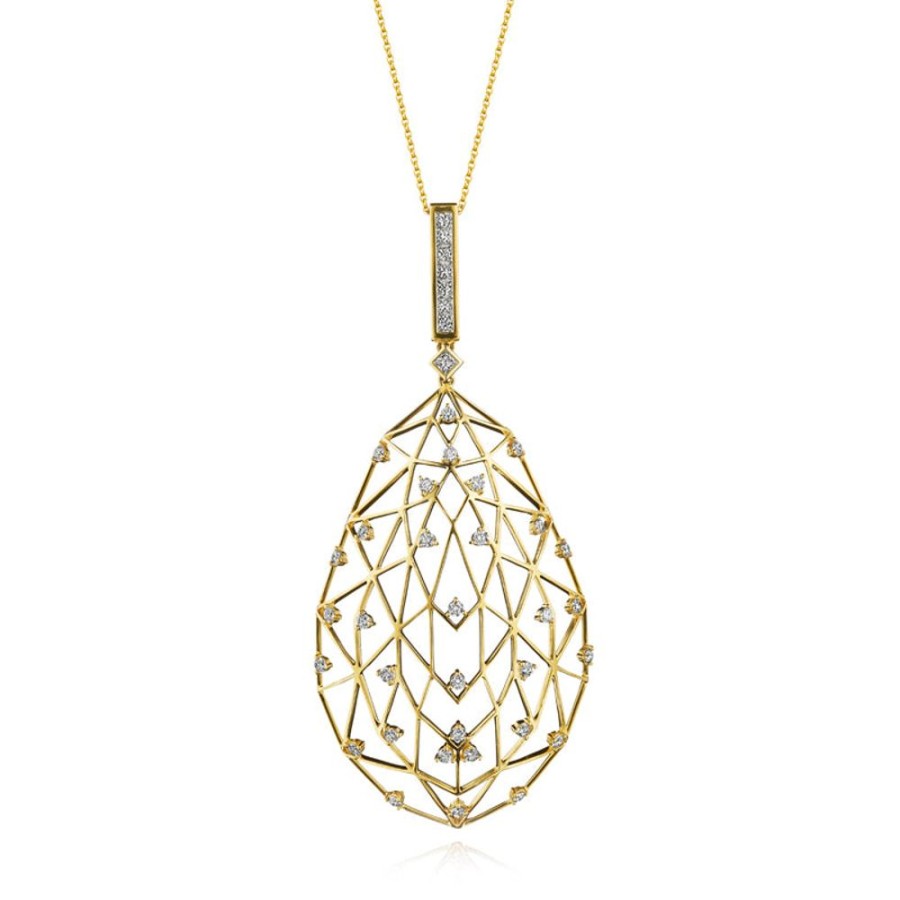 Necklace/Pendant Hueb | 18 Karat Estelar Yellow Gold Necklace With Vs-Gh Diamonds