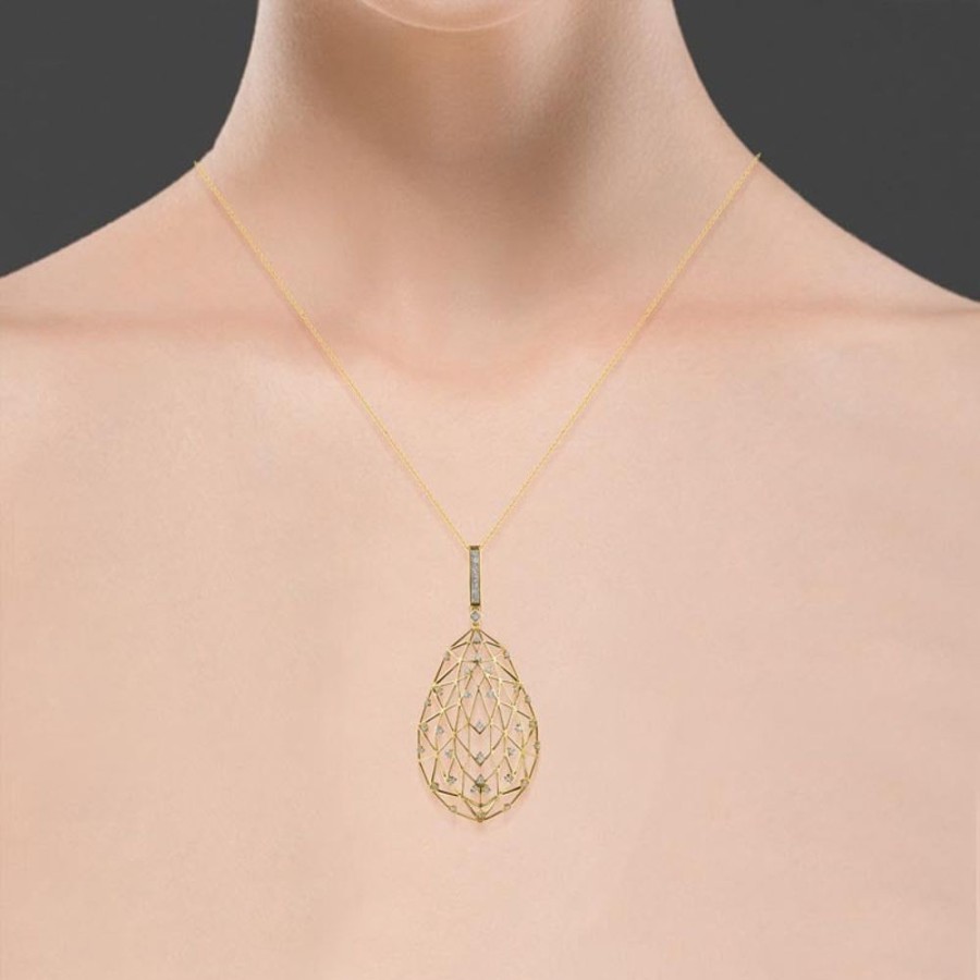 Necklace/Pendant Hueb | 18 Karat Estelar Yellow Gold Necklace With Vs-Gh Diamonds