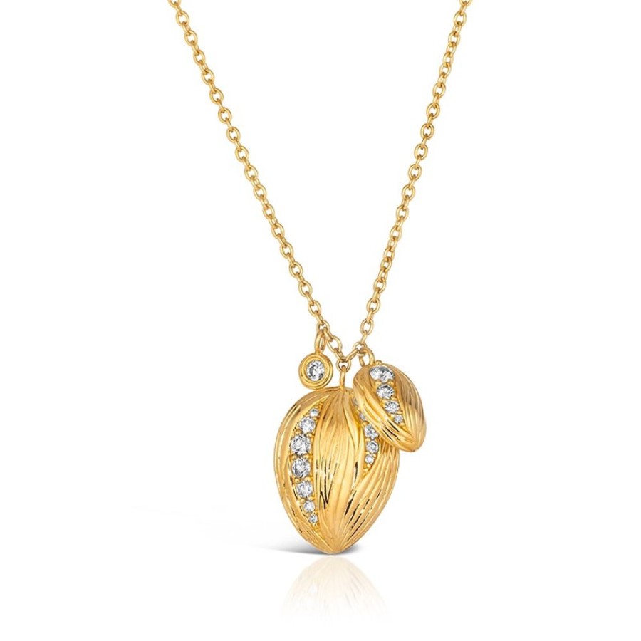 Necklace/Pendant Hueb | 18 Karat Amazonia (Buriti) Yellow Gold Necklace With Vs-Gh Diamonds