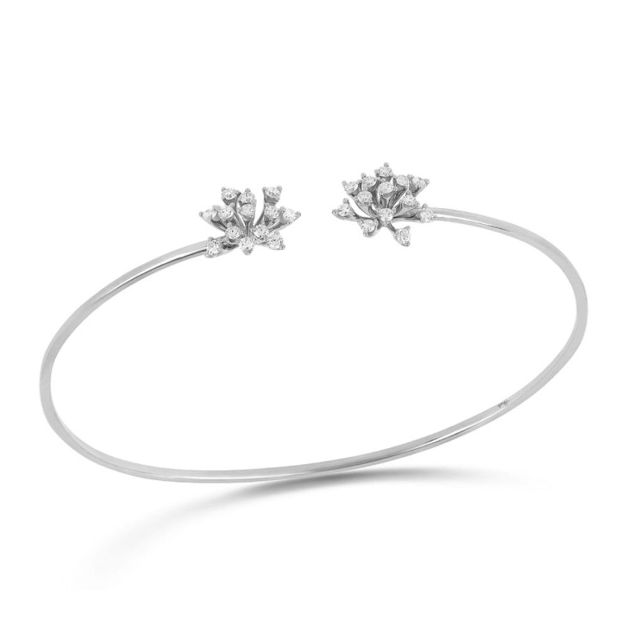 Bracelet/Bangle Hueb | 18 Karat Luminus White Gold Bracelet/Bangle With Vs-Gh Diamonds