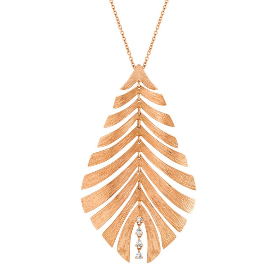 Necklace/Pendant Hueb | 18 Karat Bahia Pink Gold Necklace With Vs-Gh Diamonds