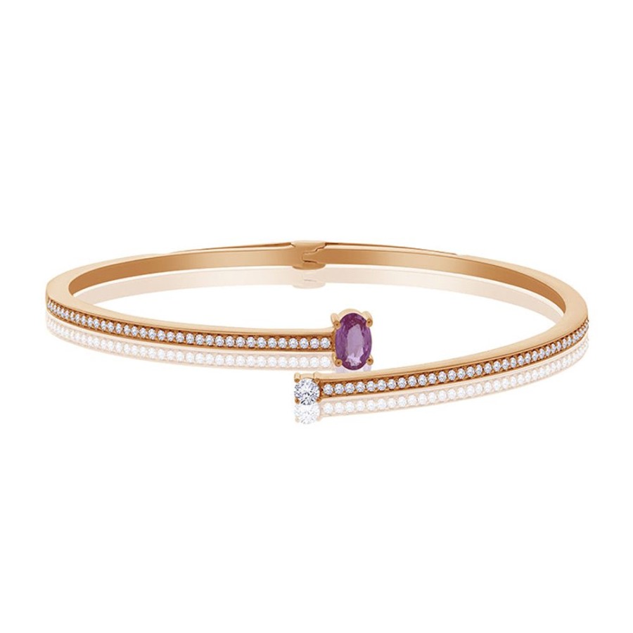 Bracelet/Bangle Hueb | 18 Karat Spectrum Pink Gold Bracelet/Bangle With Vs-Gh Diamonds And Pi