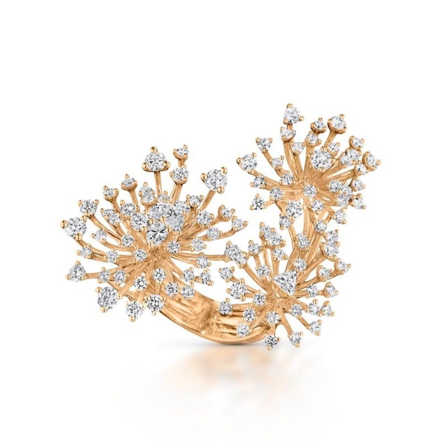 Ring Hueb | 18 Karat Oceanum Pink Gold Ring With Vs-Gh Diamonds