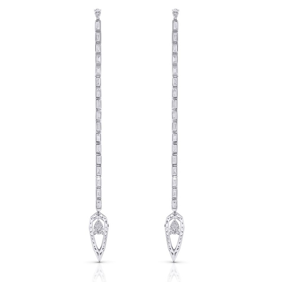 Earring Hueb | 18 Karat Estelar White Gold Earring With Vs-Gh Diamonds