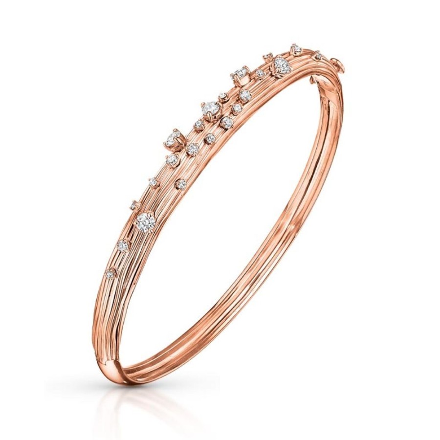 Bracelet/Bangle Hueb | 18 Karat Bahia Pink Gold Bracelet/Bangle With Vs-Gh Diamonds