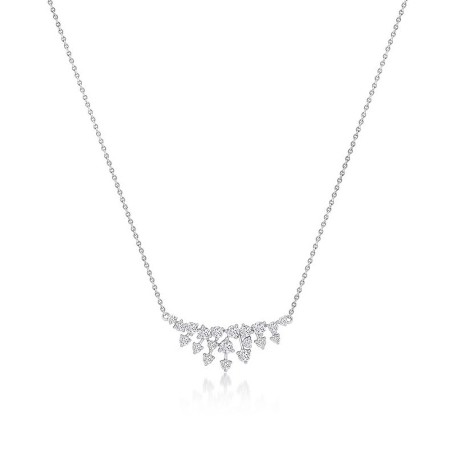 Necklace/Pendant Hueb | 18 Karat Luminus White Gold Necklace With Vs-Gh Diamonds