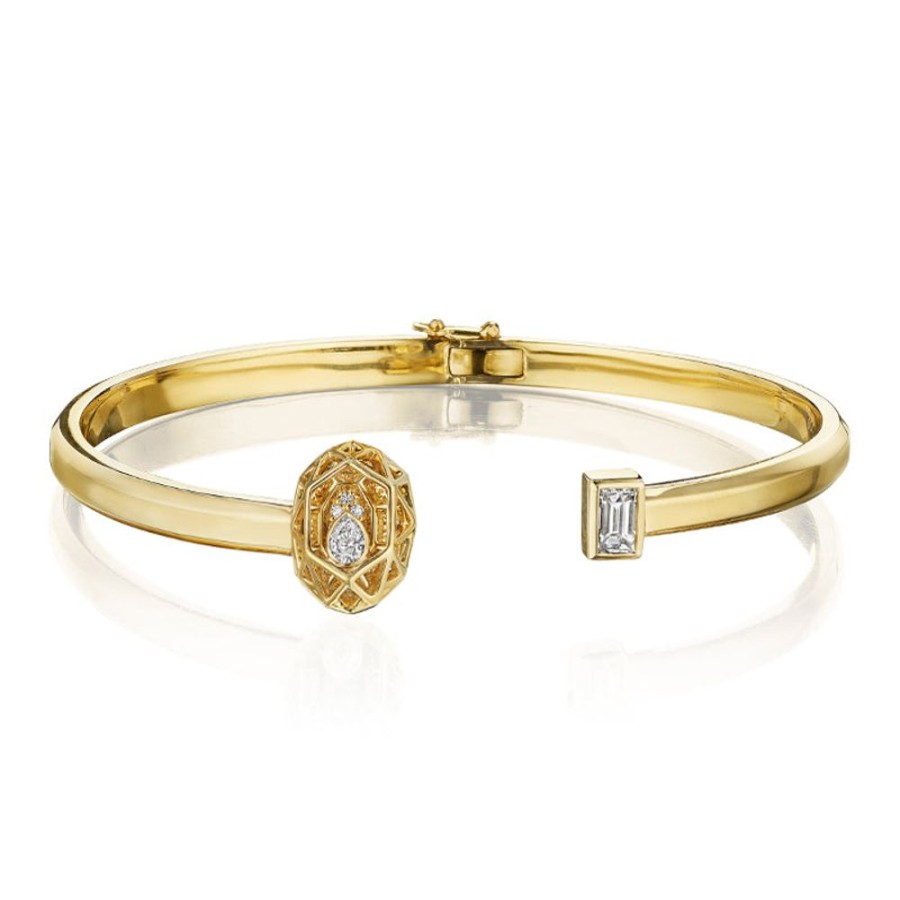 Bracelet/Bangle Hueb | 18 Karat Estelar Yellow Gold Bracelet/Bangle With Vs-Gh Diamonds