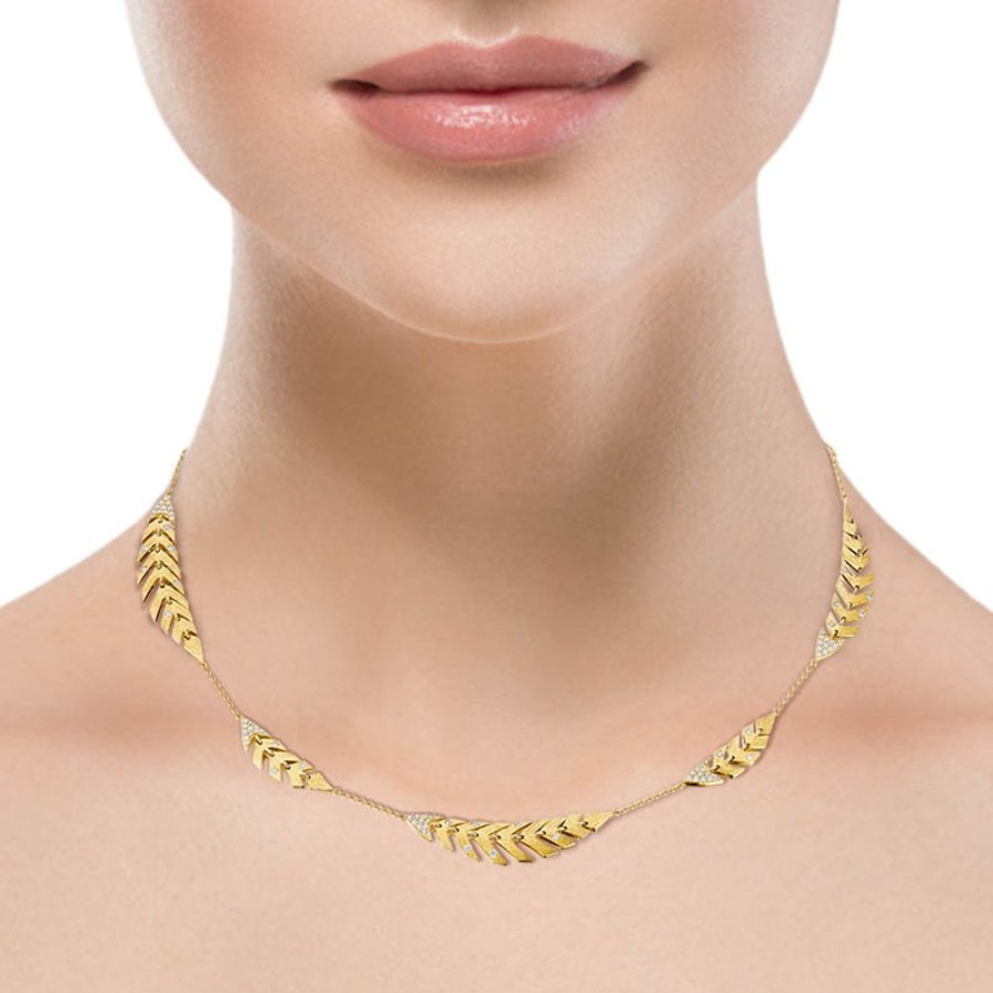 Necklace/Pendant Hueb | 18 Karat Bahia Yellow Gold Necklace With Vs-Gh Diamonds