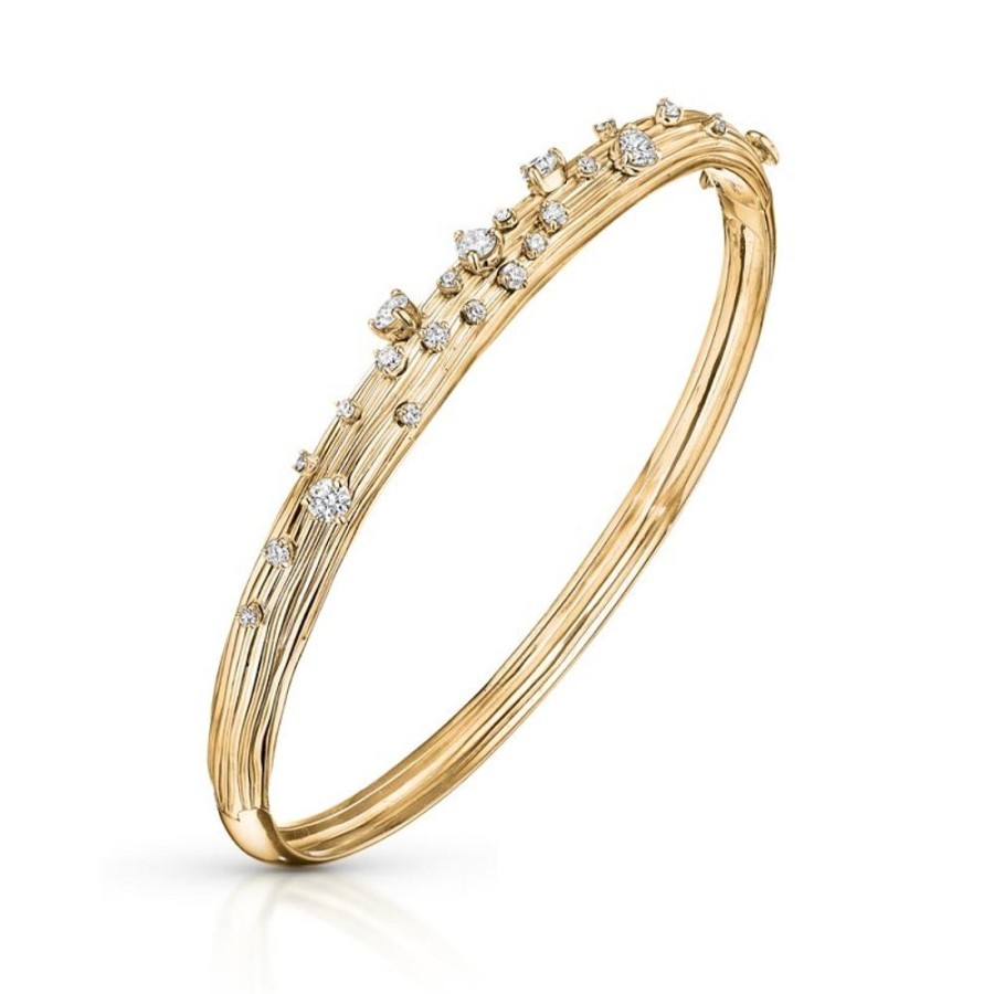 Bracelet/Bangle Hueb | 18 Karat Bahia Yellow Gold Bracelet/Bangle With Vs-Gh Diamonds