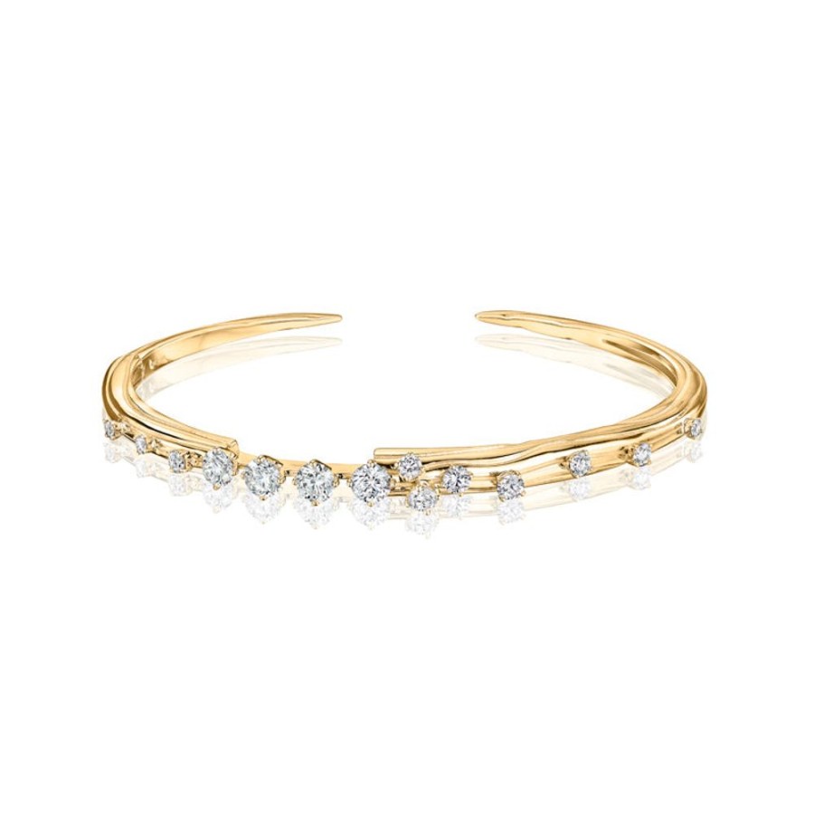 Bracelet/Bangle Hueb | 18 Karat Bahia Yellow Gold Bracelet/Bangle With Vs-Gh Diamonds