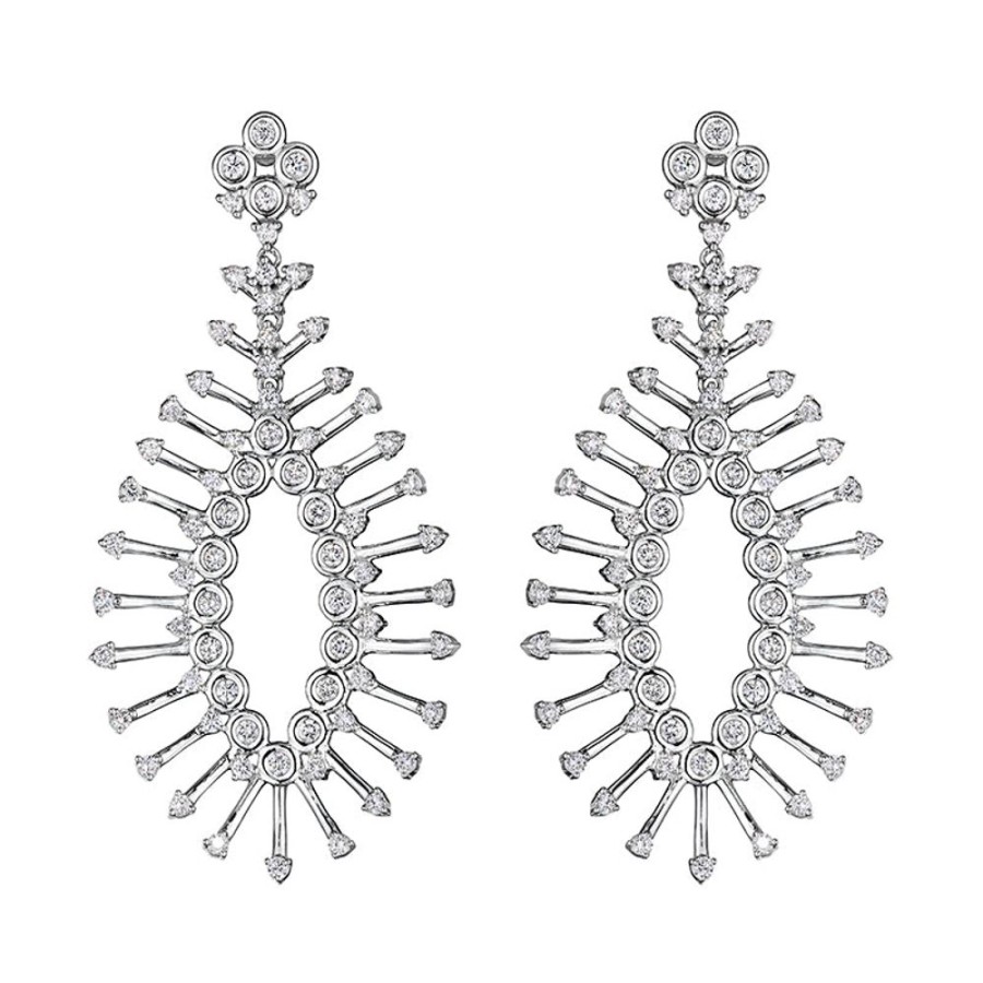 Earring Hueb | 18 Karat Luminus White Gold Earring