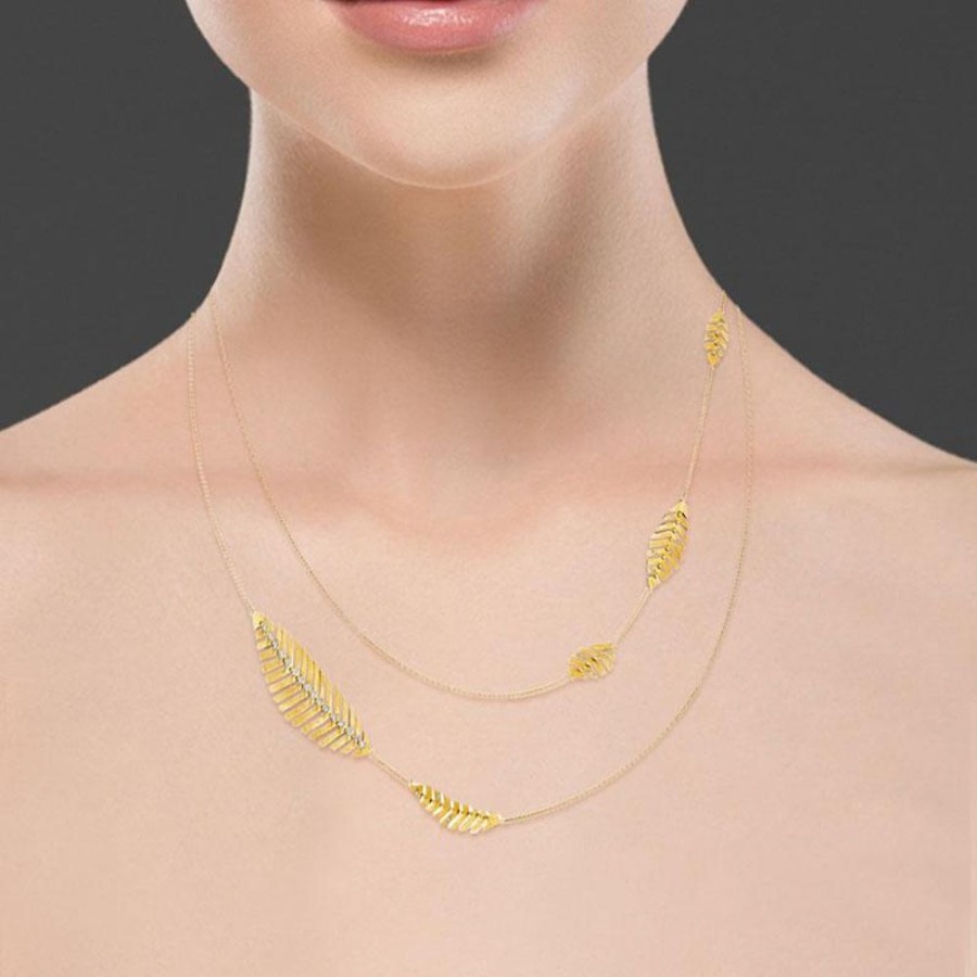 Necklace/Pendant Hueb | 18 Karat Bahia Yellow Gold Necklace With Vs-Gh Diamonds