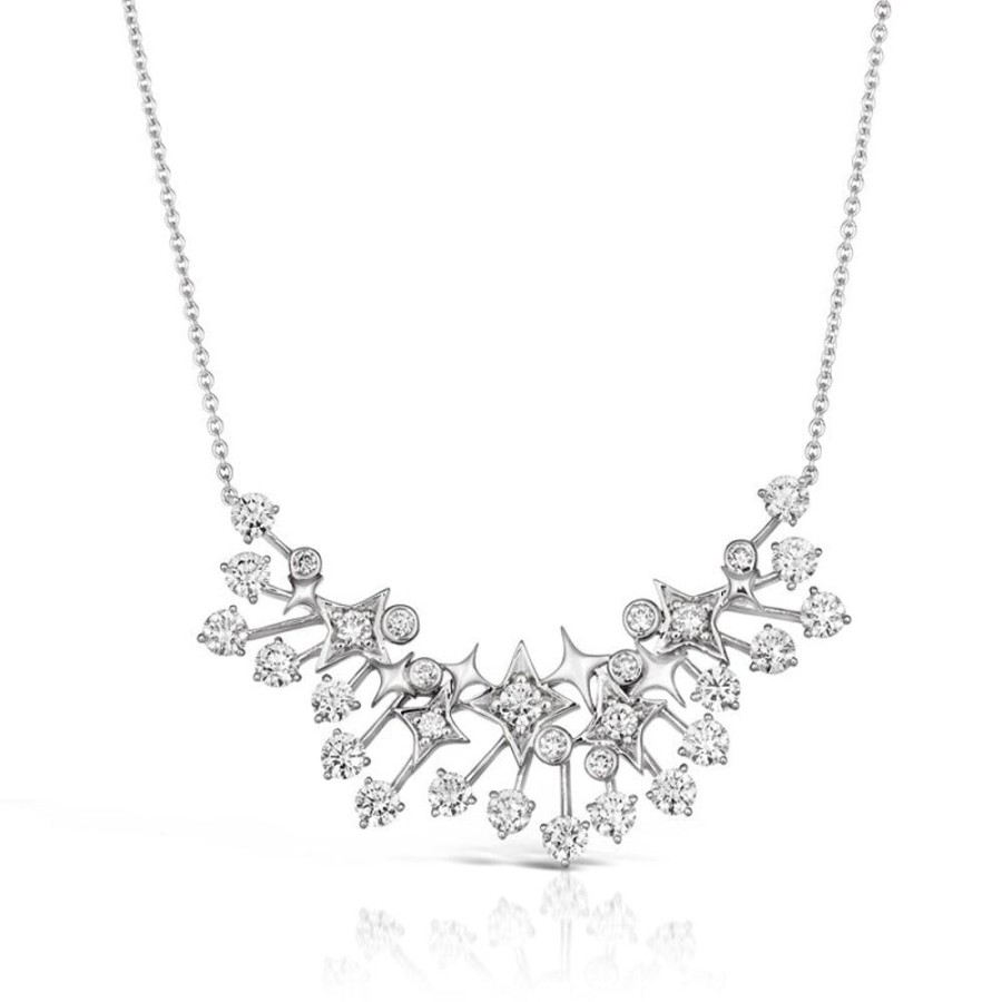 Necklace/Pendant Hueb | 18 Karat Luminus White Gold Necklace With Vs-Gh Diamonds