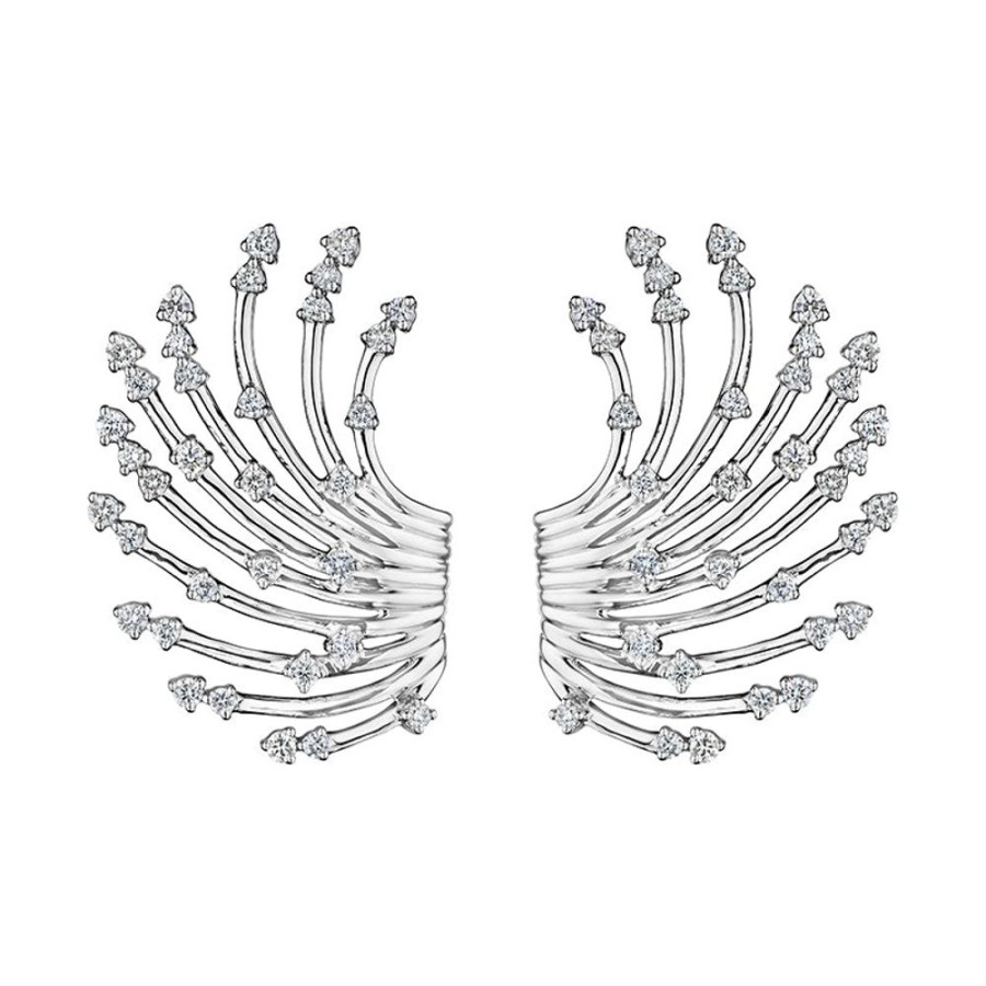 Earring Hueb | 18 Karat Luminus White Gold Earring