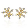 Earring Hueb | 18 Karat Luminus Yellow Gold Earring With Vs-Gh Diamonds