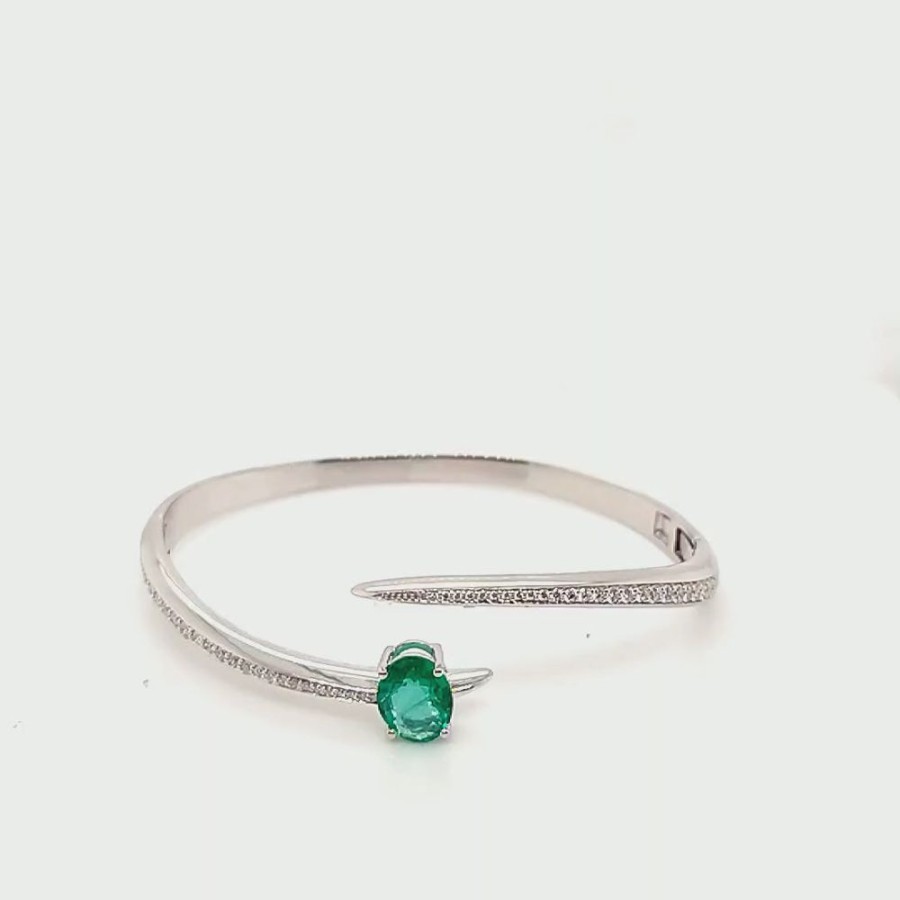 Bracelet/Bangle Hueb | 18 Karat Amazonia (Cocar) White Gold Bracelet/Bangle With Vs-Gh Diamon